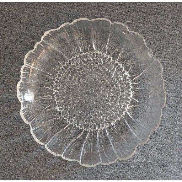 Kosta Boda Other - Kosta Boda "Lydia" Sunflower Pattern, 11.5" Glass Platter by Mats Jonasson